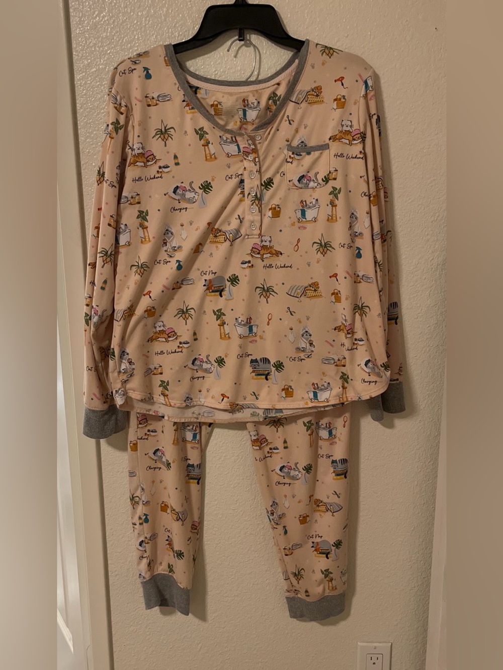 Cuddl Duds Cat Pajamas